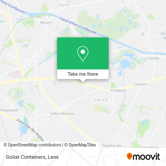 Goliat Containers map