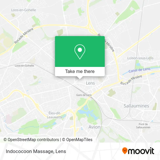 Indococoon Massage map
