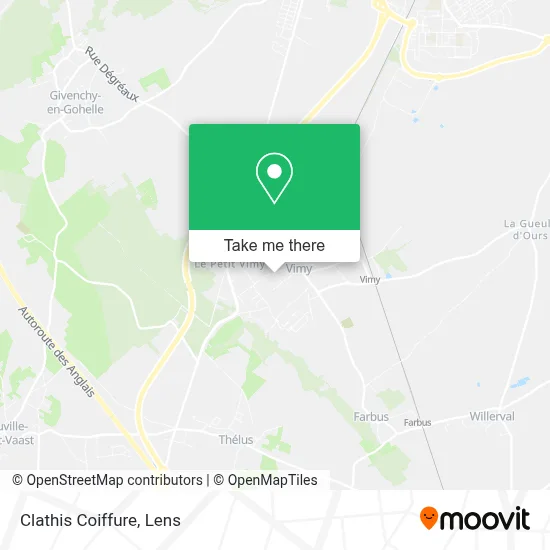 Clathis Coiffure map