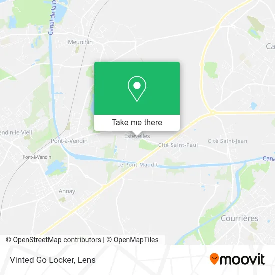 Vinted Go Locker map