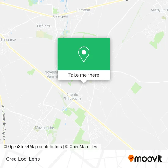 Crea Loc map
