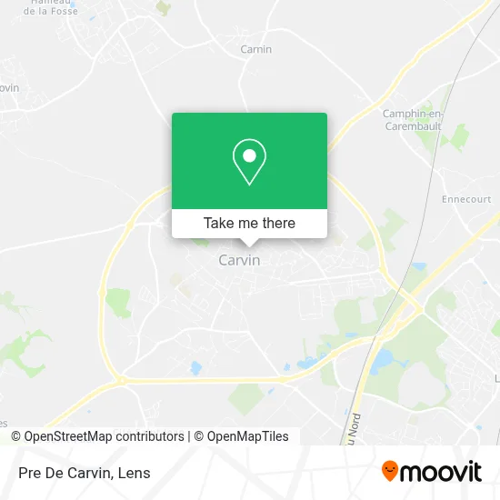 Pre De Carvin map