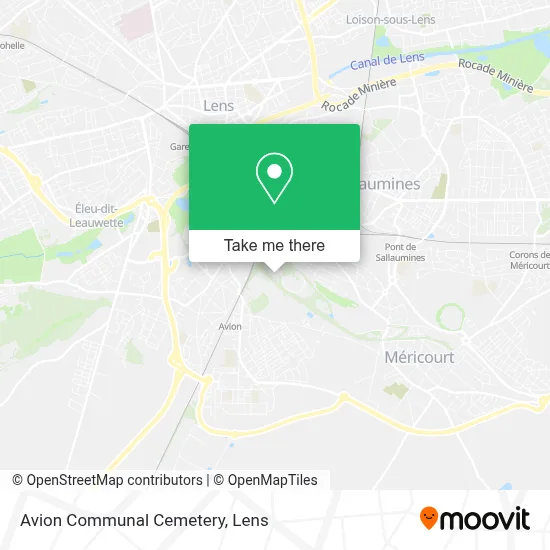 Avion Communal Cemetery map