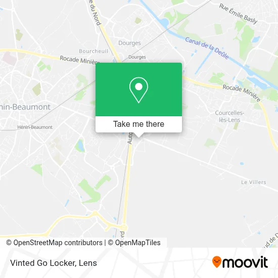 Vinted Go Locker map