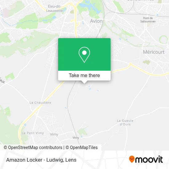Amazon Locker - Ludwig map