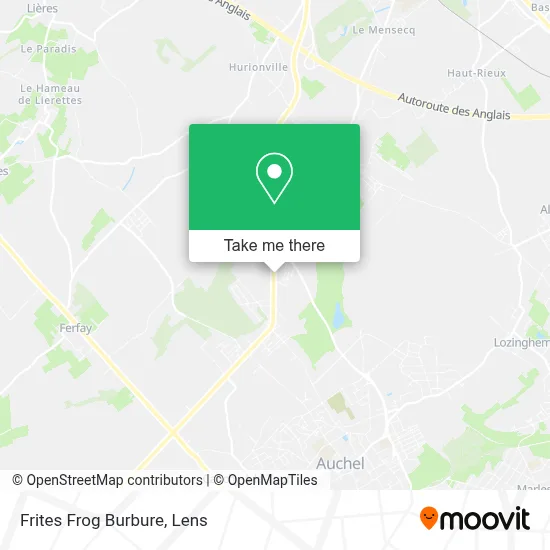 Frites Frog Burbure map