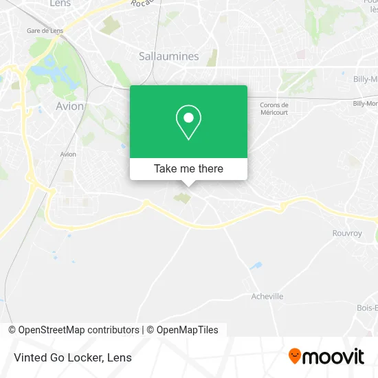 Vinted Go Locker map