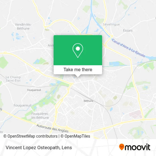 Vincent Lopez Osteopath map