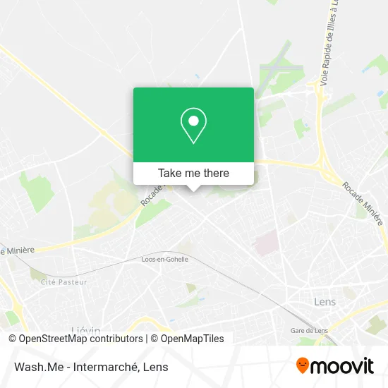 Wash.Me - Intermarché map