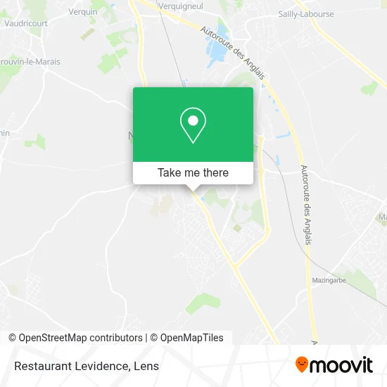Restaurant Levidence map
