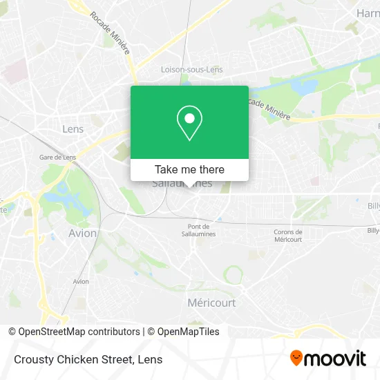 Crousty Chicken Street map