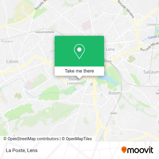 La Poste map