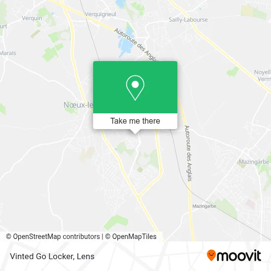 Vinted Go Locker map
