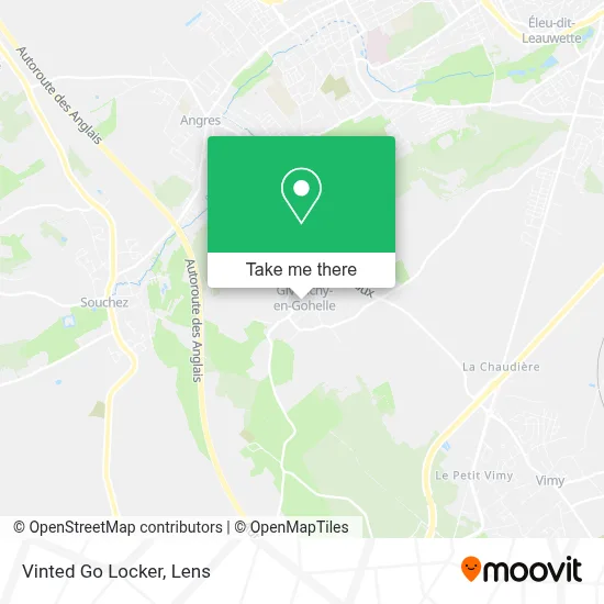 Vinted Go Locker map