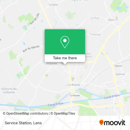 Station Service map