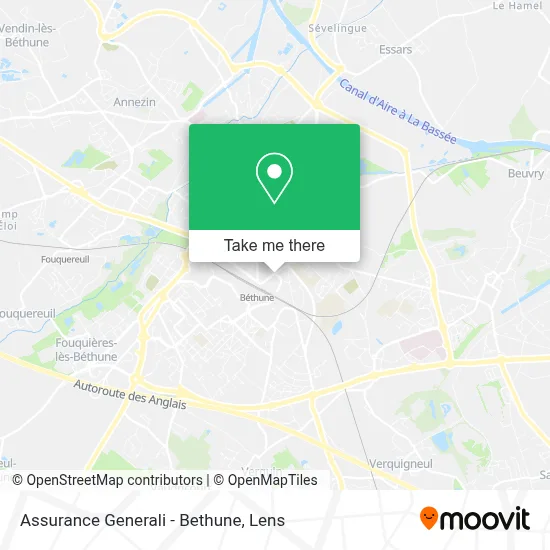 Assurance Generali - Bethune map