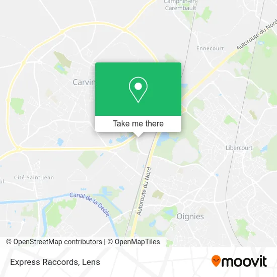Express Raccords map