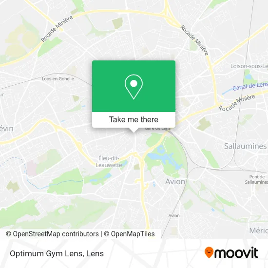 Optimum Gym Lens map