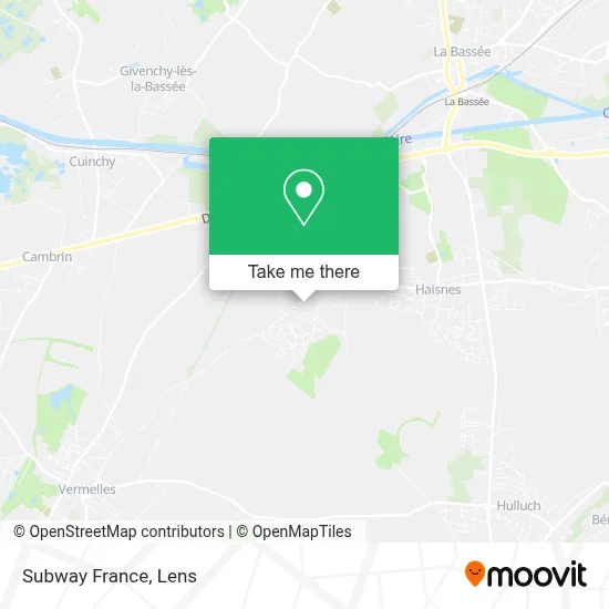 Subway France map