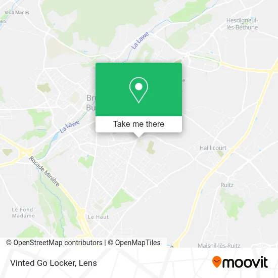 Vinted Go Locker map