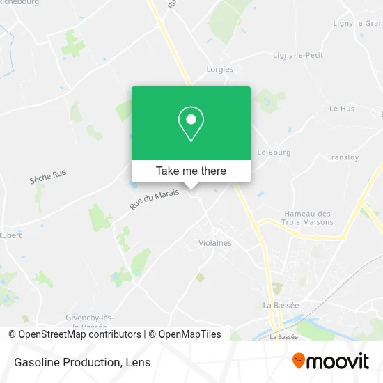 Gasoline Production map