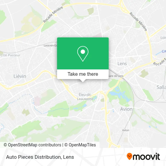 Auto Pieces Distribution map