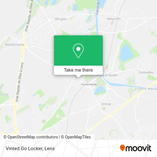 Vinted Go Locker map