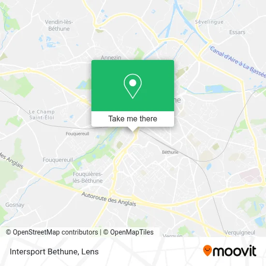 Intersport Bethune map