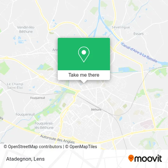 Atadegnon map