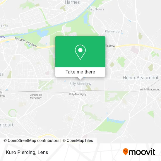 Kuro Piercing map
