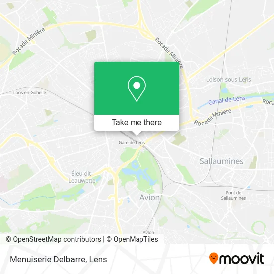 Menuiserie Delbarre map