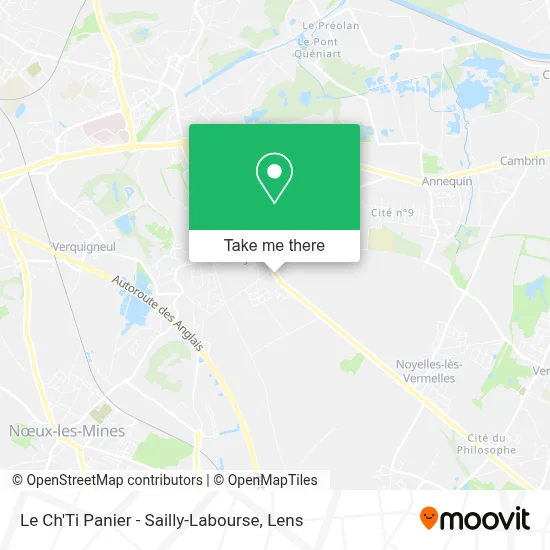 Le Ch'Ti Panier - Sailly-Labourse map