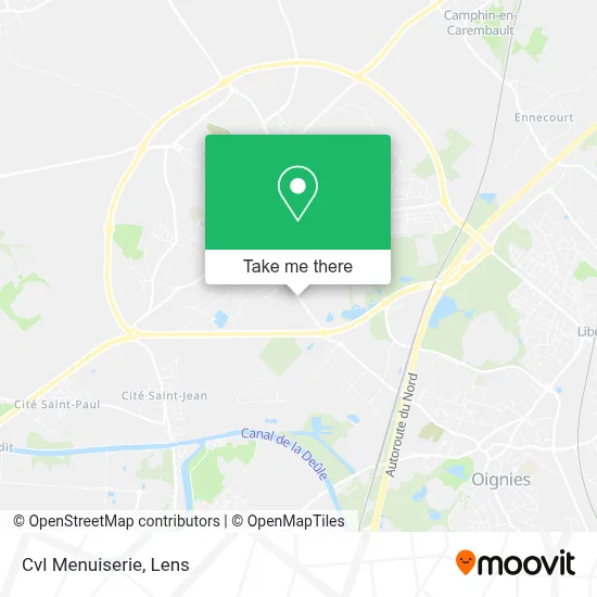 Cvl Menuiserie map