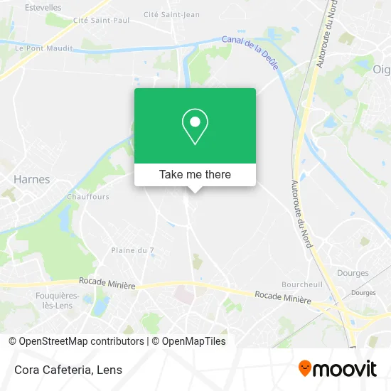Cora Cafeteria map