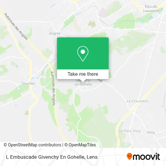 L Embuscade Givenchy En Gohelle map