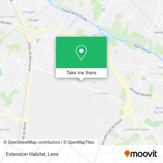 Extension Habitat map