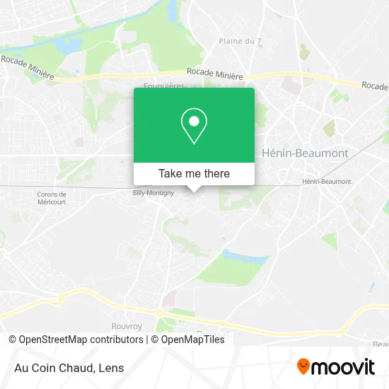 Au Coin Chaud map