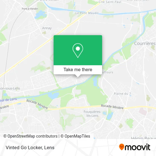 Vinted Go Locker map