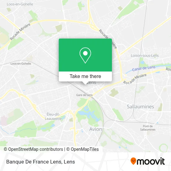 Banque De France Lens map