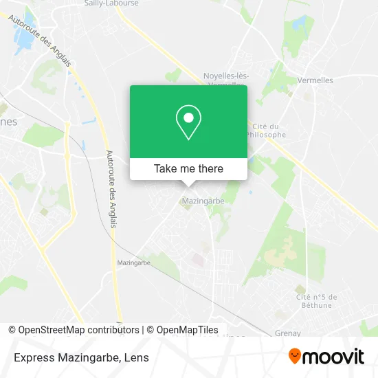Express Mazingarbe map