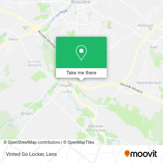 Vinted Go Locker map