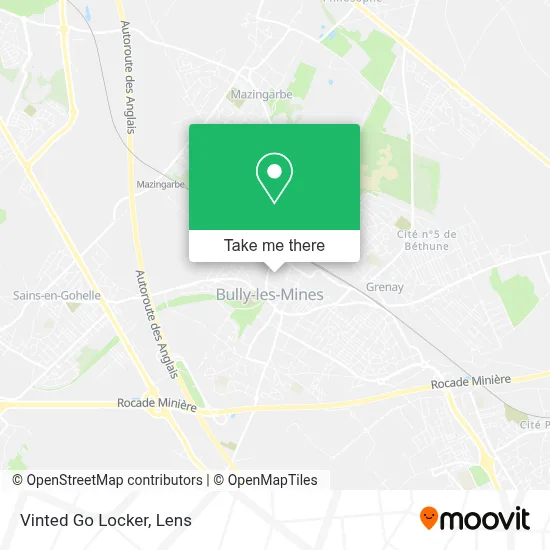 Vinted Go Locker map