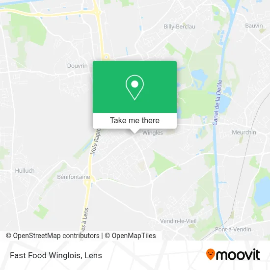 Fast Food Winglois map