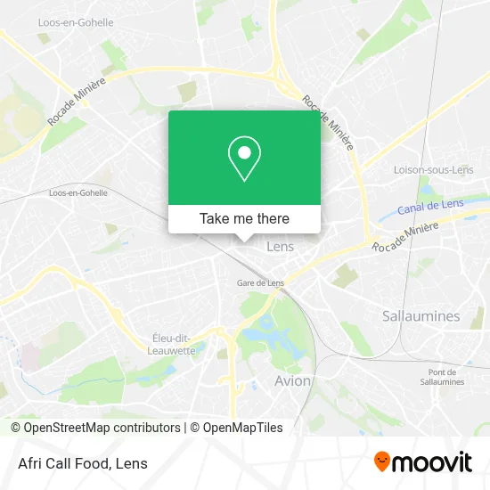 Afri Call Food map