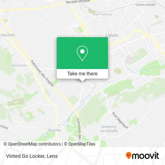 Vinted Go Locker map