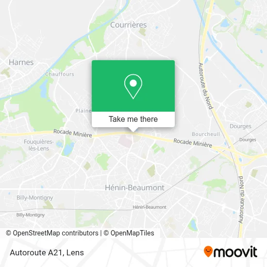 Autoroute A21 map