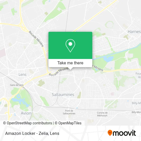 Amazon Locker - Zelia map