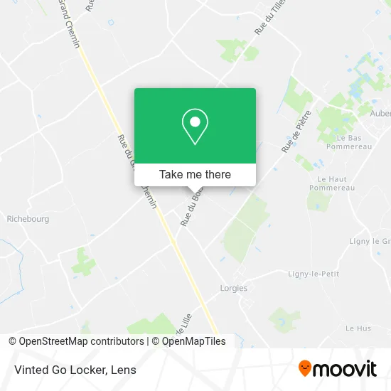 Vinted Go Locker map