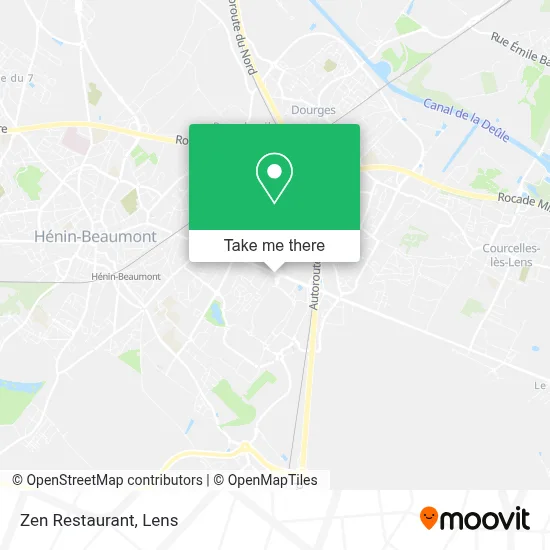Restaurant Zen map