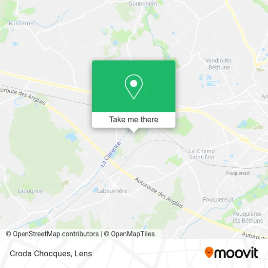 Croda Chocques map